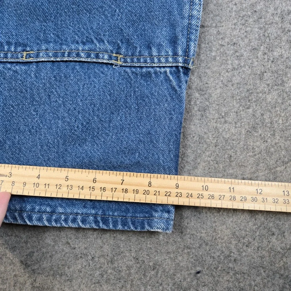 VTG Dickies Double Knee Jeans Mens‎ 36x33 Blue Denim Y2K Skater Baggy Workwear